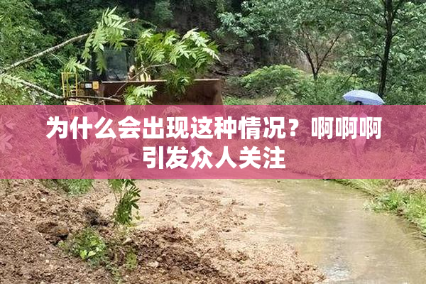 为什么会出现这种情况？啊啊啊引发众人关注