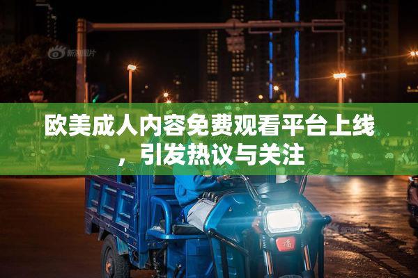 欧美成人内容免费观看平台上线，引发热议与关注