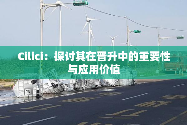 Cilici：探讨其在晋升中的重要性与应用价值