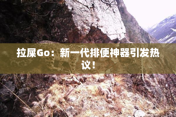 拉屎Go：新一代排便神器引发热议！