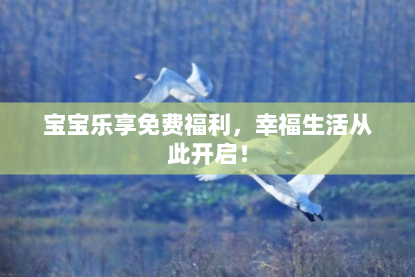 宝宝乐享免费福利，幸福生活从此开启！