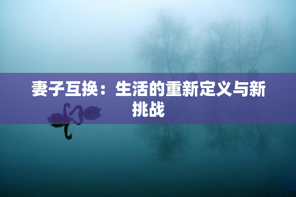 妻子互换：生活的重新定义与新挑战