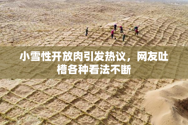 小雪性开放肉引发热议，网友吐槽各种看法不断
