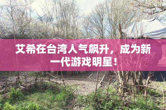 艾希在台湾人气飙升，成为新一代游戏明星！