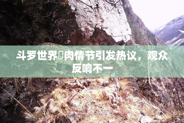 斗罗世界婬肉情节引发热议，观众反响不一