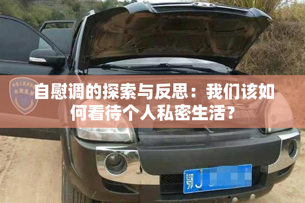 自慰调的探索与反思：我们该如何看待个人私密生活？