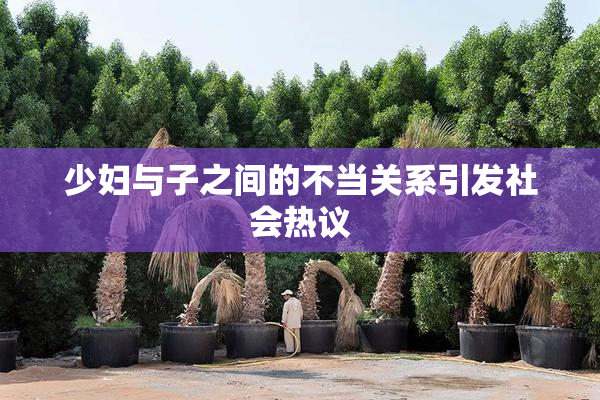 少妇与子之间的不当关系引发社会热议