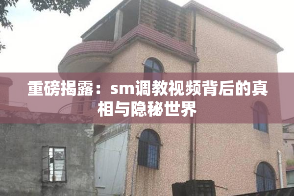 重磅揭露：sm调教视频背后的真相与隐秘世界