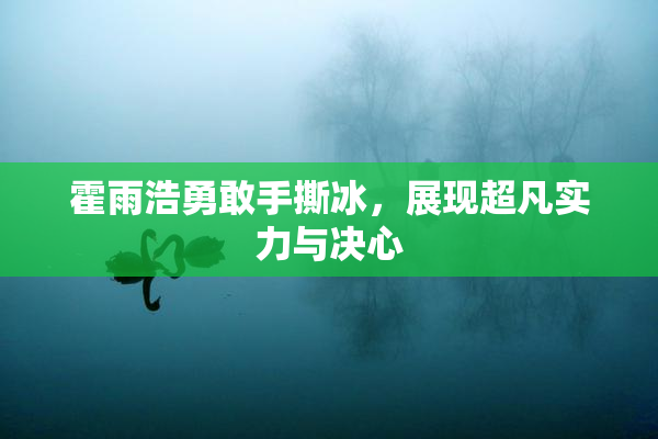 霍雨浩勇敢手撕冰，展现超凡实力与决心