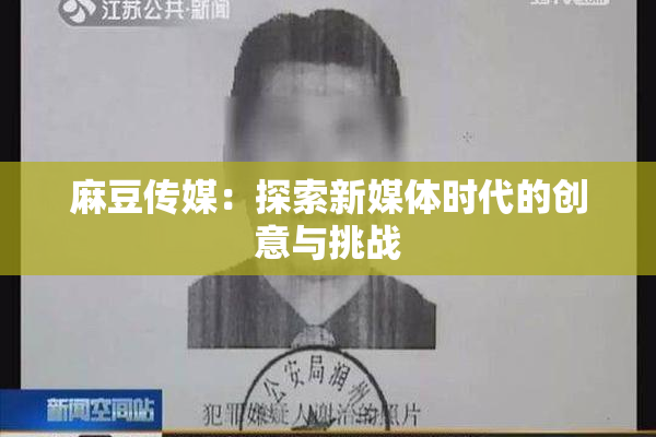 麻豆传媒：探索新媒体时代的创意与挑战