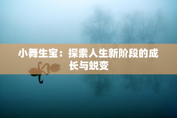 小舞生宝：探索人生新阶段的成长与蜕变