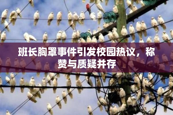 班长胸罩事件引发校园热议，称赞与质疑并存