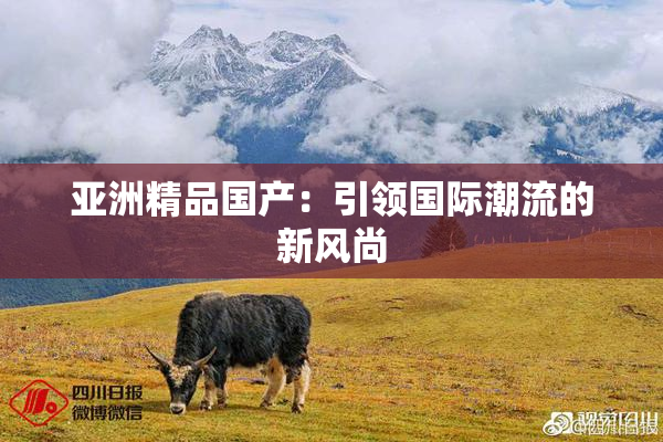 亚洲精品国产：引领国际潮流的新风尚