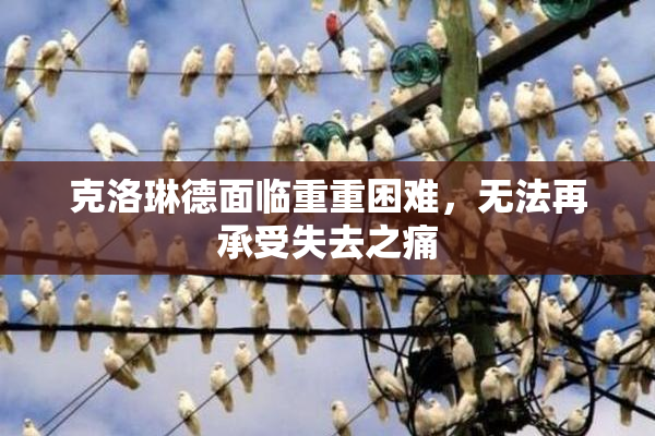 克洛琳德面临重重困难，无法再承受失去之痛