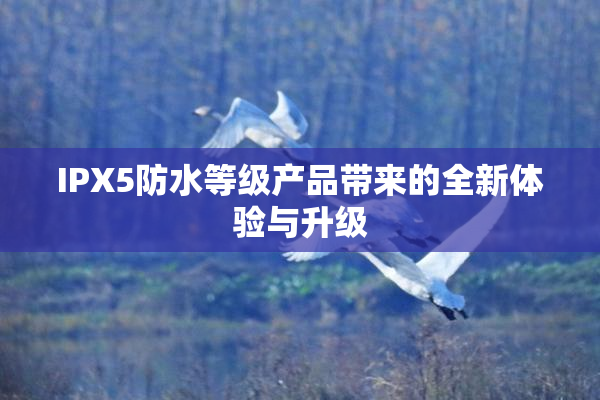 IPX5防水等级产品带来的全新体验与升级