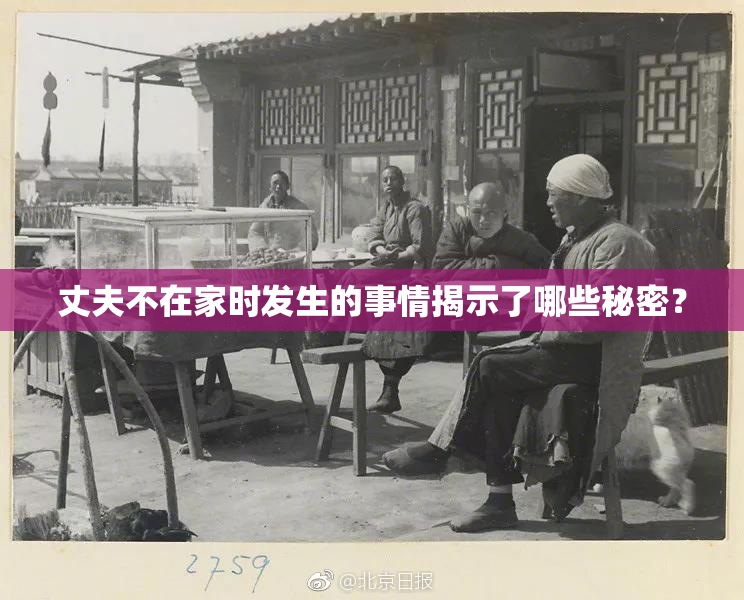 丈夫不在家时发生的事情揭示了哪些秘密？