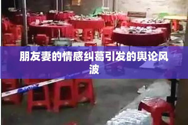 朋友妻的情感纠葛引发的舆论风波