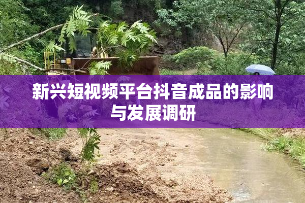 新兴短视频平台抖音成品的影响与发展调研