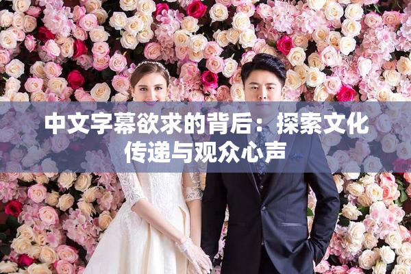 中文字幕欲求的背后：探索文化传递与观众心声