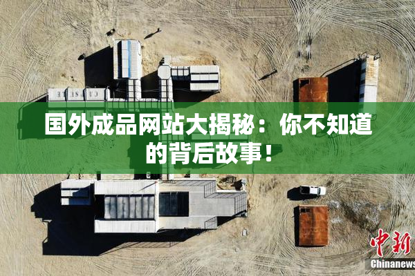 国外成品网站大揭秘：你不知道的背后故事！
