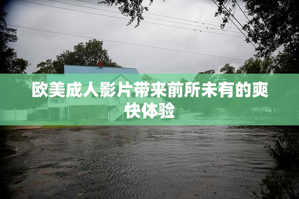 欧美成人影片带来前所未有的爽快体验