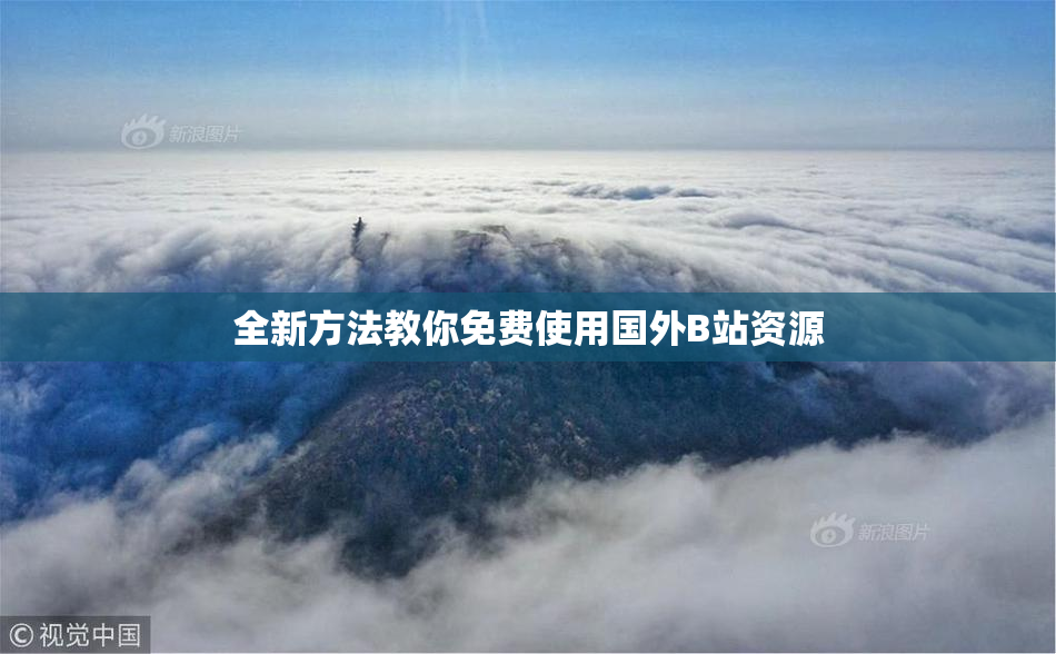 全新方法教你免费使用国外B站资源