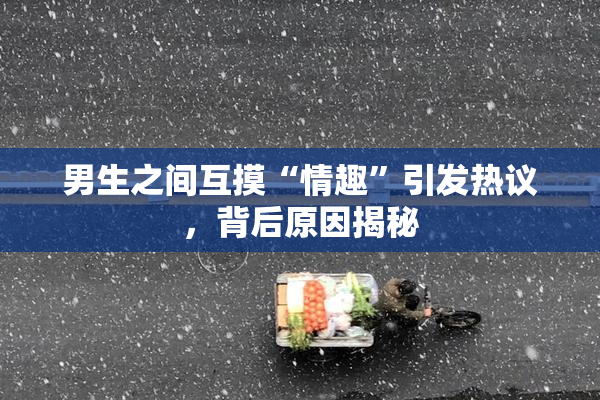 男生之间互摸“情趣”引发热议，背后原因揭秘