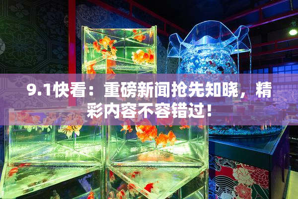 9.1快看：重磅新闻抢先知晓，精彩内容不容错过！