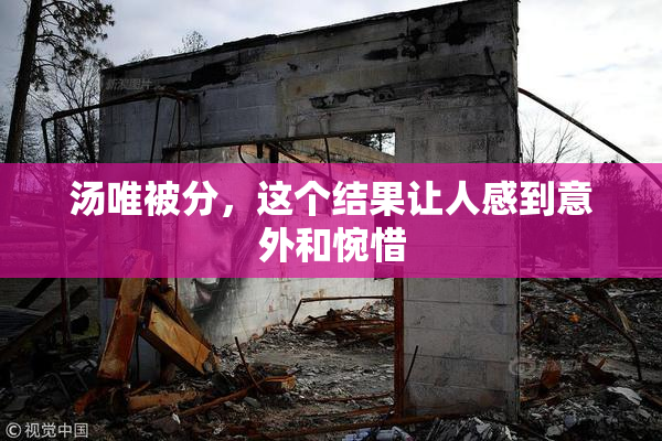汤唯被分，这个结果让人感到意外和惋惜