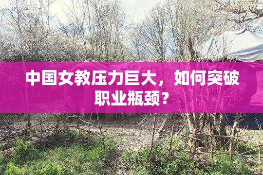 中国女教压力巨大，如何突破职业瓶颈？