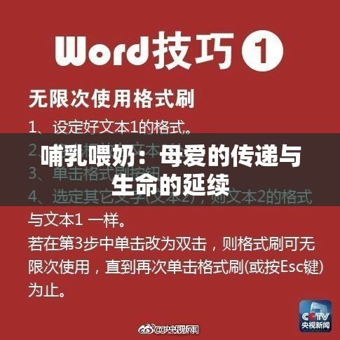 哺乳喂奶：母爱的传递与生命的延续