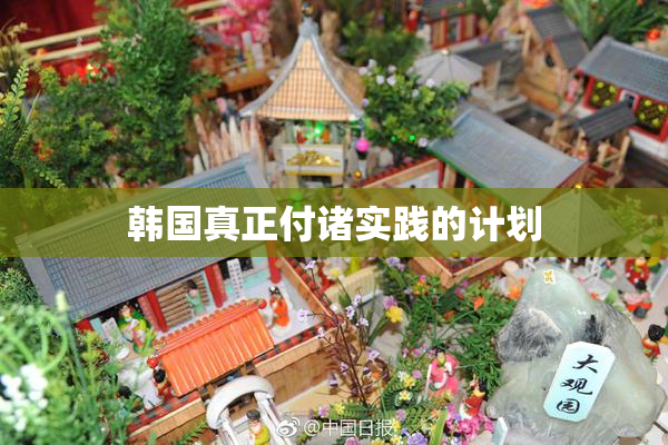 韩国真正付诸实践的计划