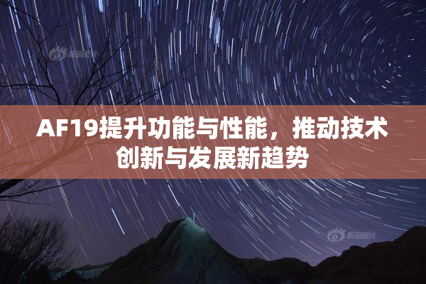 AF19提升功能与性能，推动技术创新与发展新趋势