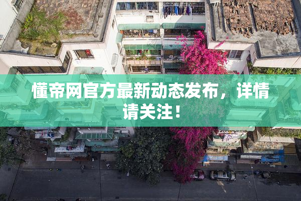 懂帝网官方最新动态发布，详情请关注！