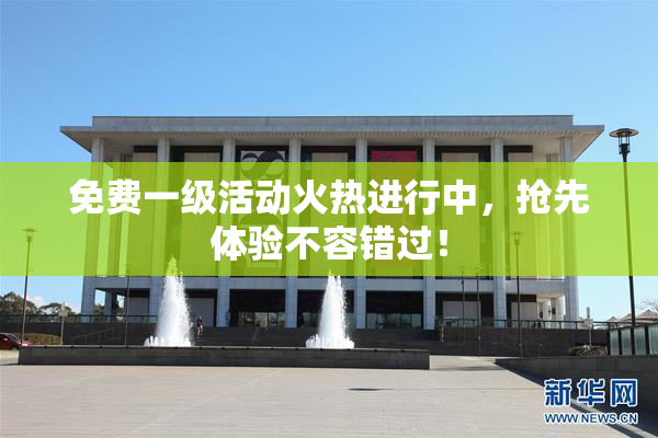 免费一级活动火热进行中，抢先体验不容错过！