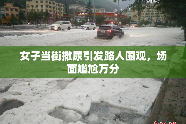 女子当街撒尿引发路人围观，场面尴尬万分
