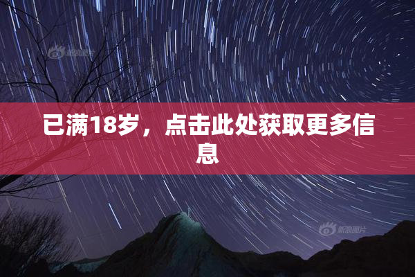 已满18岁，点击此处获取更多信息