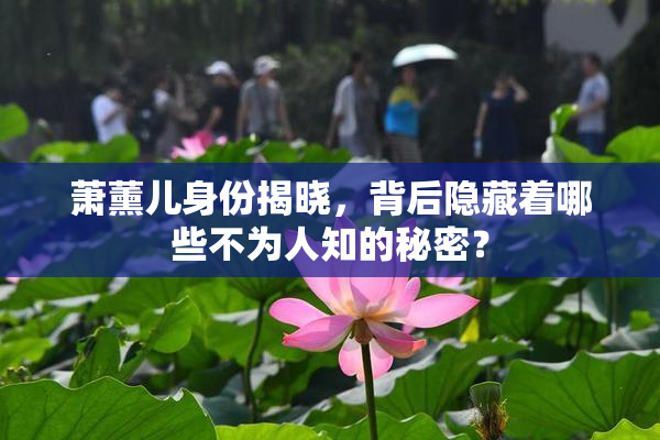 萧薰儿身份揭晓，背后隐藏着哪些不为人知的秘密？