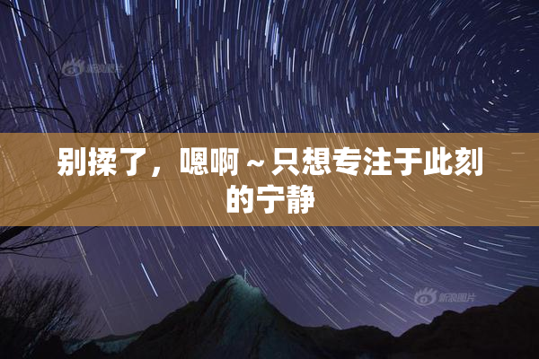 别揉了，嗯啊～只想专注于此刻的宁静