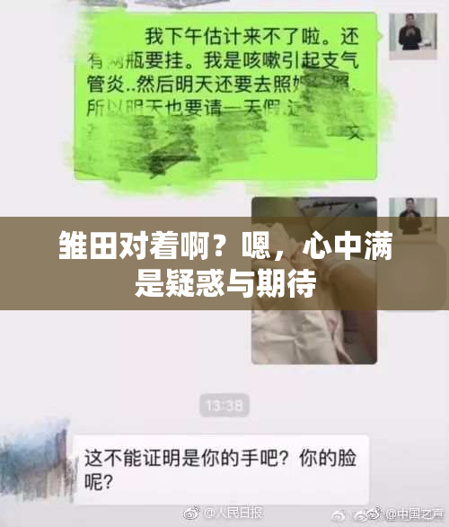 雏田对着啊？嗯，心中满是疑惑与期待