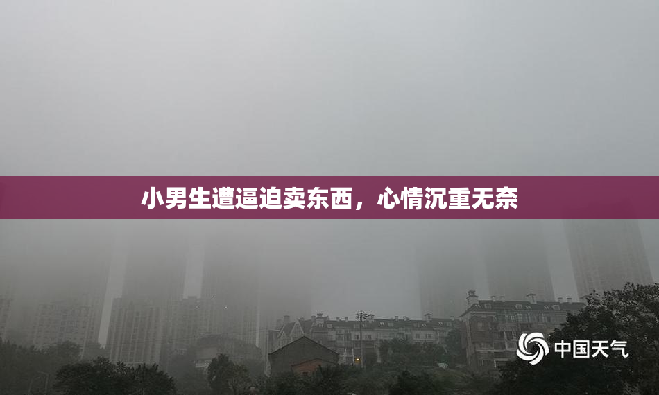 小男生遭逼迫卖东西，心情沉重无奈