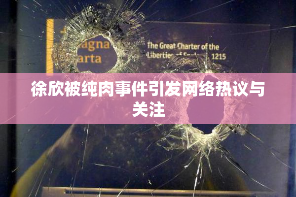 徐欣被纯肉事件引发网络热议与关注