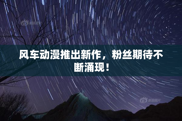 风车动漫推出新作，粉丝期待不断涌现！