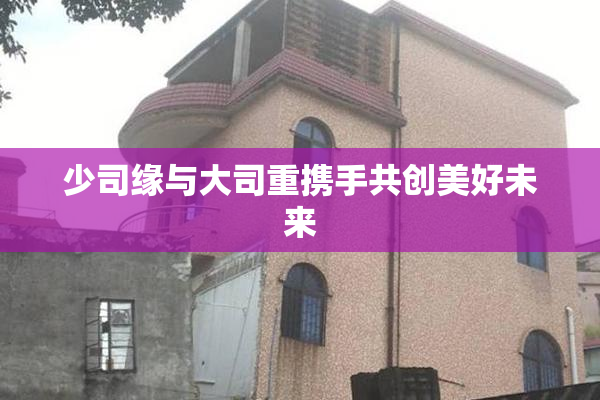 少司缘与大司重携手共创美好未来