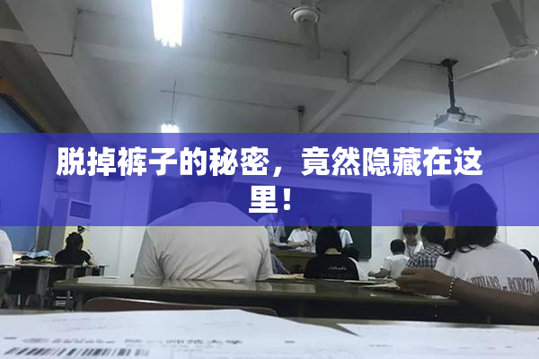 脱掉裤子的秘密，竟然隐藏在这里！