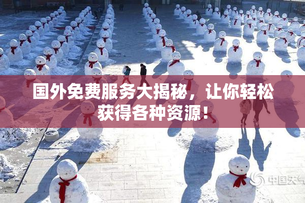国外免费服务大揭秘，让你轻松获得各种资源！