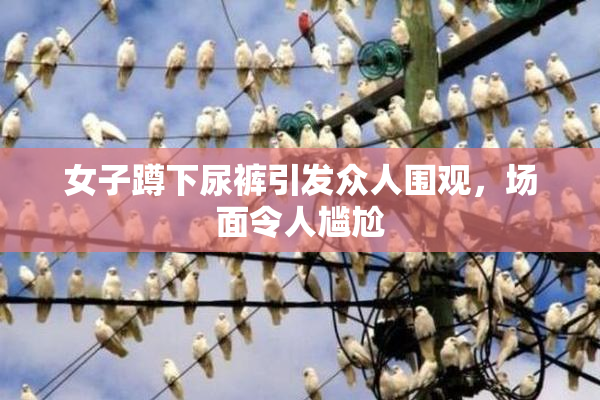 女子蹲下尿裤引发众人围观，场面令人尴尬