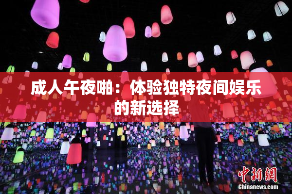 成人午夜啪：体验独特夜间娱乐的新选择