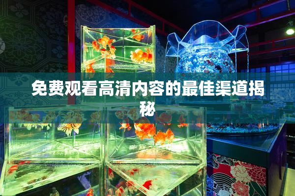免费观看高清内容的最佳渠道揭秘