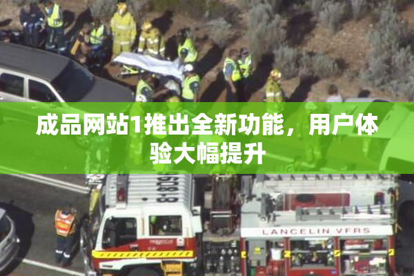 成品网站1推出全新功能，用户体验大幅提升
